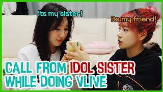 ENG ITZY Chaeryeong Call IZONE Chaeyeon during VLIVE ft Chaeryeoung friend Jo Yuri [upl. by Sabas855]