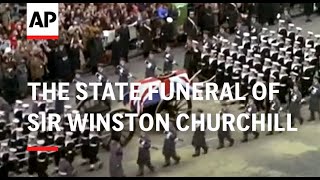 THE STATE FUNERAL OF SIR WINSTON CHURCHILL  1965 [upl. by Asset]