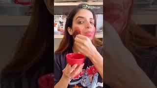 DIY Beetroot Face Mask For Glowing Skin [upl. by Yanahs547]