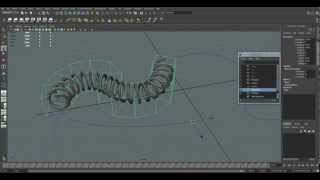 Spiral along a curve in Maya [upl. by Tisbee899]