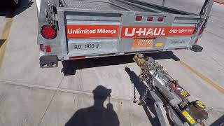 Uhaul 6x12 open trailer review [upl. by Argile]