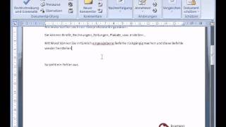 Microsoft Word Tutorial Deutsch Rechtschreibprüfung [upl. by Chadabe750]