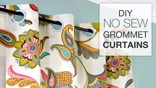 How to Make No Sew Grommet Curtains [upl. by Jacinto424]