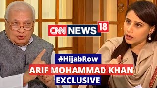 Arif Mohammad Khan Exclusive Interview  Hijab Row  Karnataka Hijab News CNN News18 Live [upl. by Negem]