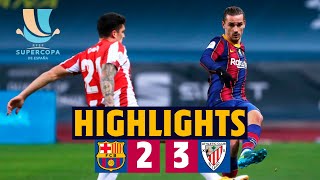 HIGHLIGHTS  Barça 23 Athletic Club  Spanish Super Cup Final [upl. by Ilamad]