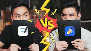 GOODNOTES vs NOTABILITY best iPad note taking app [upl. by Azenav]