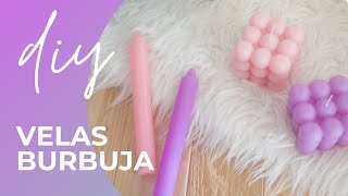 Como hacer VELAS VIRALES con este TUTORIAL  Bubbles CUBE DIY [upl. by Ahsilyt219]