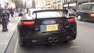 Lexus LFA Crazy V10 Exhaust Sound in The City [upl. by Cichocki]