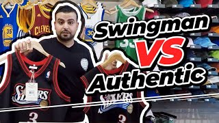 Mitchell amp Ness Swingman VS Authentic NBA Jersey Review [upl. by Flossie946]