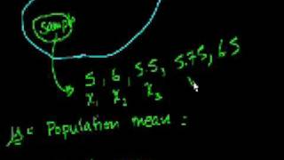 Statistics Sample vs Population Mean [upl. by Larson]