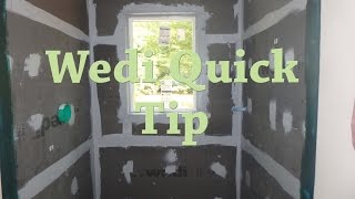 Quick tip Wedi shower install [upl. by Lebbie1]