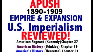 American Pageant Chapter 27 APUSH Review APUSH Period 7 American Expansion [upl. by Albin]