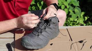 How To Change My Salomon Quicklaces [upl. by Hearsh997]