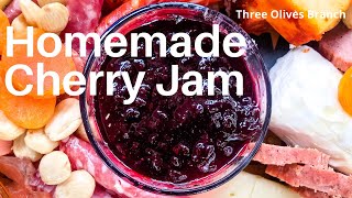 Homemade Cherry Jam  3 ingredients no pectin [upl. by Nylrats]