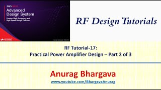 RF Design17 Practical Power Amplifier Design  Part 2 [upl. by Nospmoht]