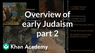 Overview of early Judaism part 2  World History  Khan Academy [upl. by Shimberg113]