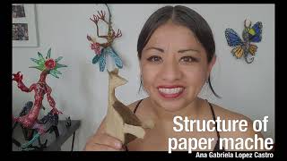 7 minutes tutorial Build the alebrijes structure with paper mache [upl. by Kissee786]