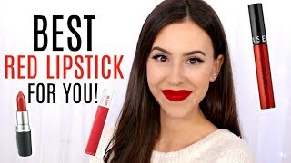 FIND THE BEST RED LIPSTICK  Favorite DrugstoreHigh End Red Lips [upl. by Severn593]