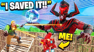 I SAVED The Galactus Live Event Fortnite [upl. by Mozza826]