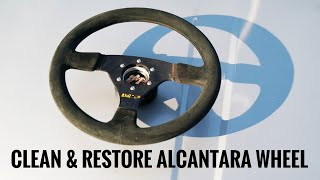 How to clean amp restore alcantara  suede steering wheel [upl. by Leontyne]