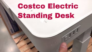 Tresanti Powered Adjustable Height Desk at Costco  Quick Look [upl. by Freud]