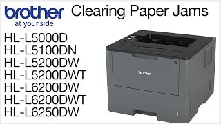 Clearing paper jam errors – HLL5200DW or HLL6200DW [upl. by Masry]