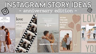 5 Creative Anniversary Story Ideas For Instagram  using the IG app ONLY [upl. by Bueschel138]