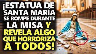 ¡Estatua De Santa María Se Rompe Durante La Misa Y Revela Algo Que Horroriza A Todos [upl. by Yeslek218]