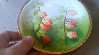 Antique Limoges  this is a very valuable porcelain Plate [upl. by Nogem]