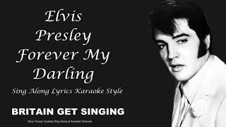 Elvis Presley Pledging My Love Sing Along Lyrics [upl. by Ellison532]