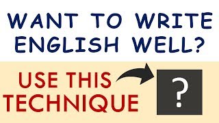 How to Improve English Writing Skills without studying grammar [upl. by Aerdnaeel]