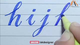 CURSIVE WRITING FOR BEGINNERS  Small Alphabets in Cursive Writing with Cut Marker  Cursive Letters [upl. by Jens142]