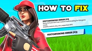 Fixing MATCHMAKING ERROR in Fortnite in 1 Minute [upl. by Edaw347]