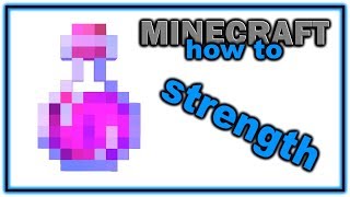 How to Make a Potion of Strength  Easy Minecraft Potions Guide [upl. by Eilata]