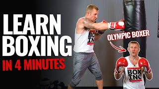 How to Box in 4 Minutes  Boxing Training for Beginners [upl. by Nnylrebma581]