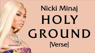 Nicki Minaj  Holy Ground Verse  Lyrics [upl. by Eartha]