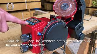 Automatische kettingslijpmachine voor uw motorkettingzaag kettingen [upl. by Anairdna998]