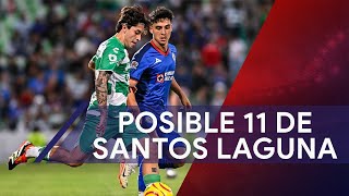 Posible 11 de Santos Laguna vs Cruz Azul [upl. by Annavoj]