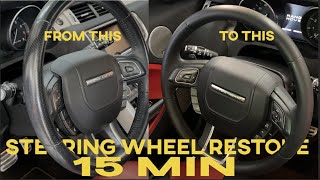 EASY Steering Wheel Clean amp Restore in 15 mins [upl. by Sirama]