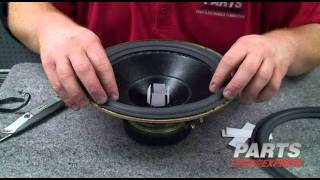 HOW TO DIY speaker refoam using a Parts Express repair kit [upl. by Anayrb]