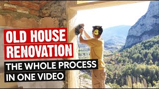 HOW I RENOVATED AN ANCIENT ABANDONED HOUSE  🛠️ Full DIY HowTo Process [upl. by Noteek]