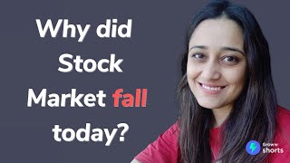 Why Stock Market Crashed today  Why did stock market fall today shorts [upl. by Lledyl]