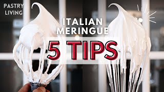 5 IMPORTANT TIPS TO MAKE PERFECT ITALIAN MERINGUE [upl. by Read25]