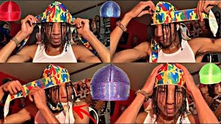 HOW TO TIE A DURAG  2 DIFFERENT WAYS  QUICK  EASY [upl. by Ahsek608]