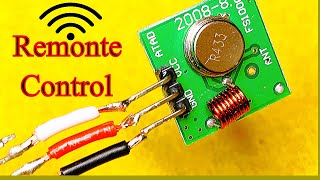 How To Make Simple RF Remote Control One Channel Transmitter and Receiver [upl. by Nimzzaj]