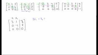 Row echelon form of a matrix explained [upl. by Ahsaela]