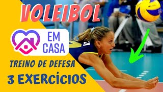 TREINO DE DEFESA EM CASA  VOLEIBOL [upl. by Drye749]