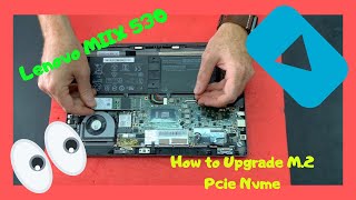 How to upgrade M2 Pcie Nvme SSD Lenovo MIIX 520 Disassembly [upl. by Wiggins]