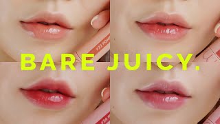 Romand Juicy Lasting Tint Swatches amp Review 🍇 Bare Juicy  롬앤 쥬시래스팅틴트 베어쥬시 전색상 발색 amp 리뷰 [upl. by Arved140]