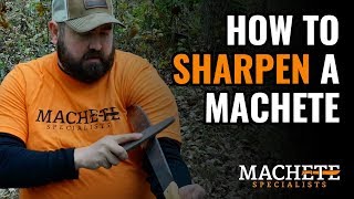 How To Sharpen a Machete [upl. by Eilra]